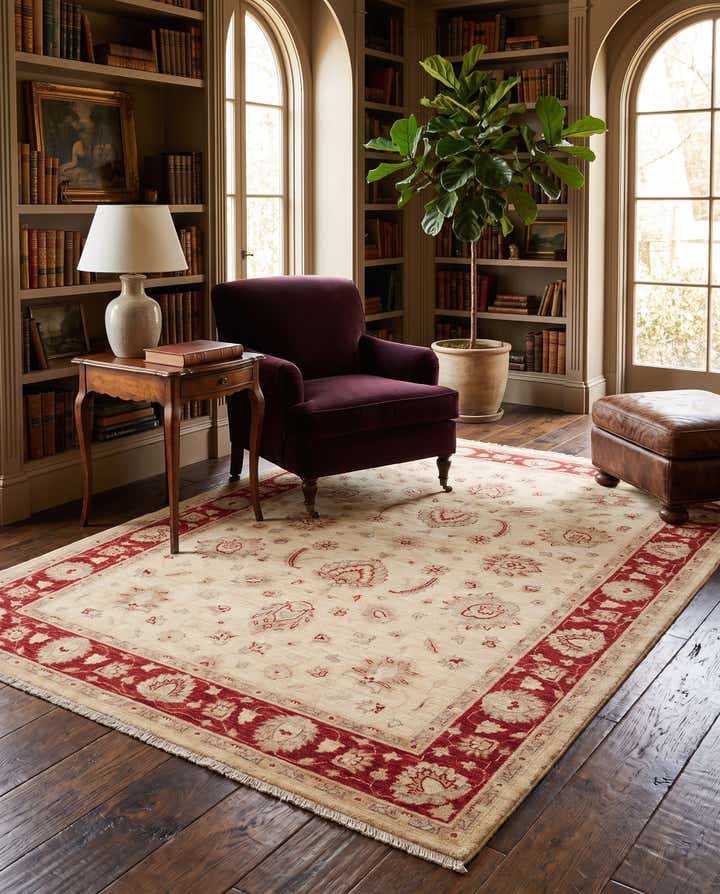 170cm x 240cm Hand Knotted Ziegler Rug