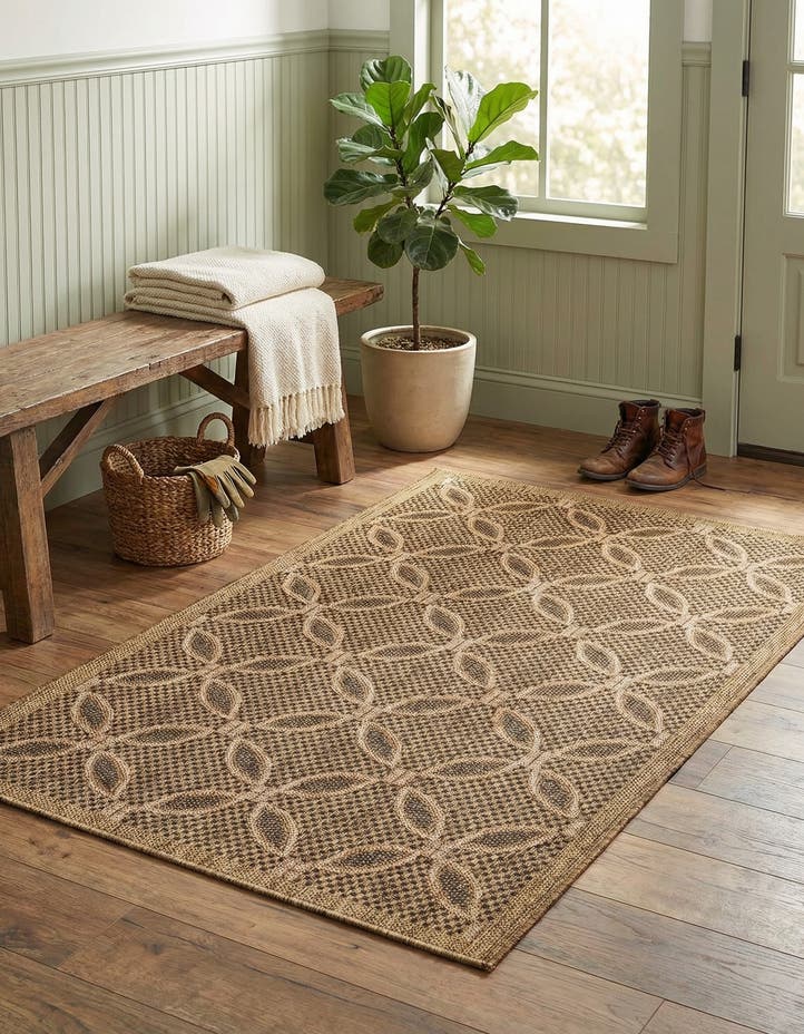 3' 3 x 5' Easy-Clean Lattice Indoor / Outdoo...