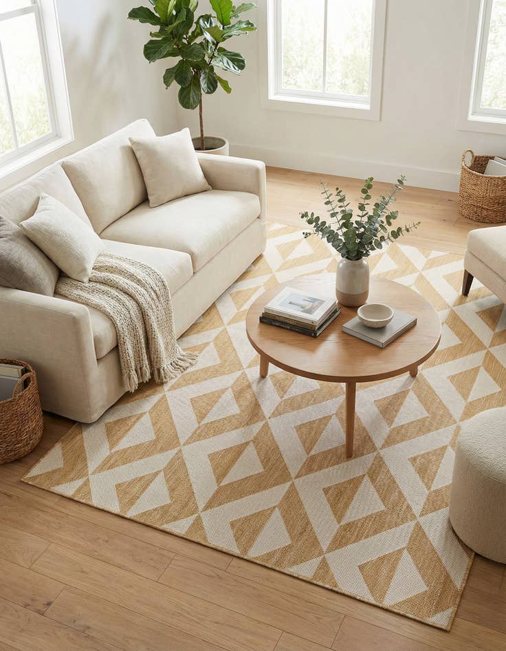 Detail image of 5' 3 x 8' Easy-Clean Jill Zarin Napa Indoor / Outdoor Rug