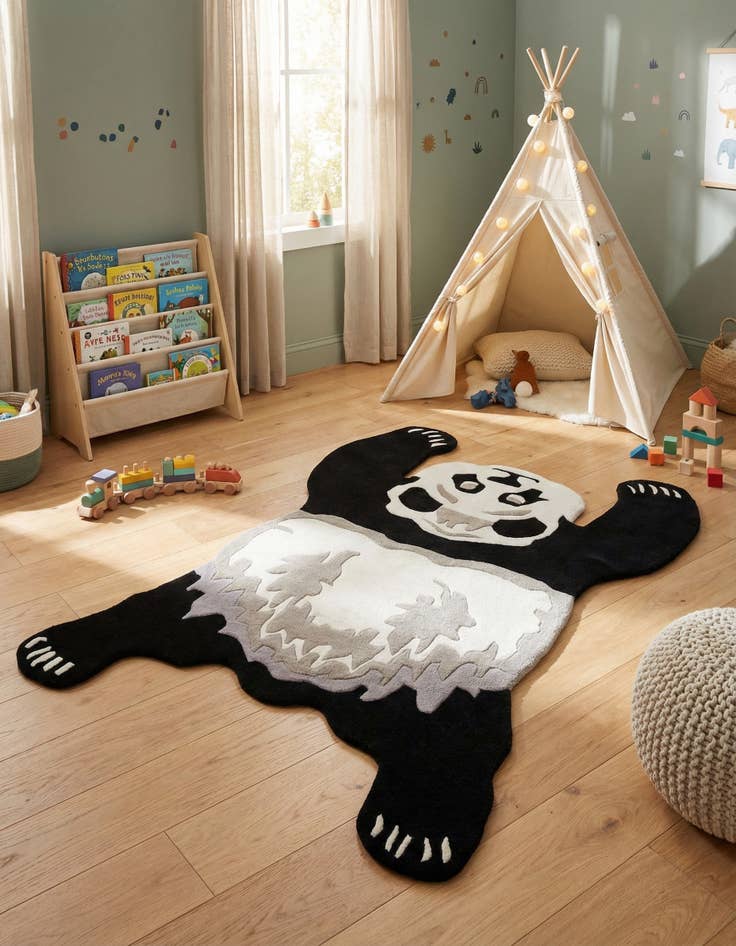 Detail image of 5' 1 x 7' 1 Playtime Kids Wool Freeform Rug