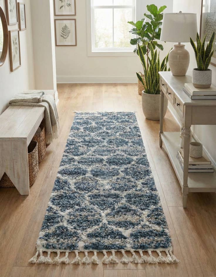 Detail image of 2' 7 x 8' 2 Athena Shag Runner Rug