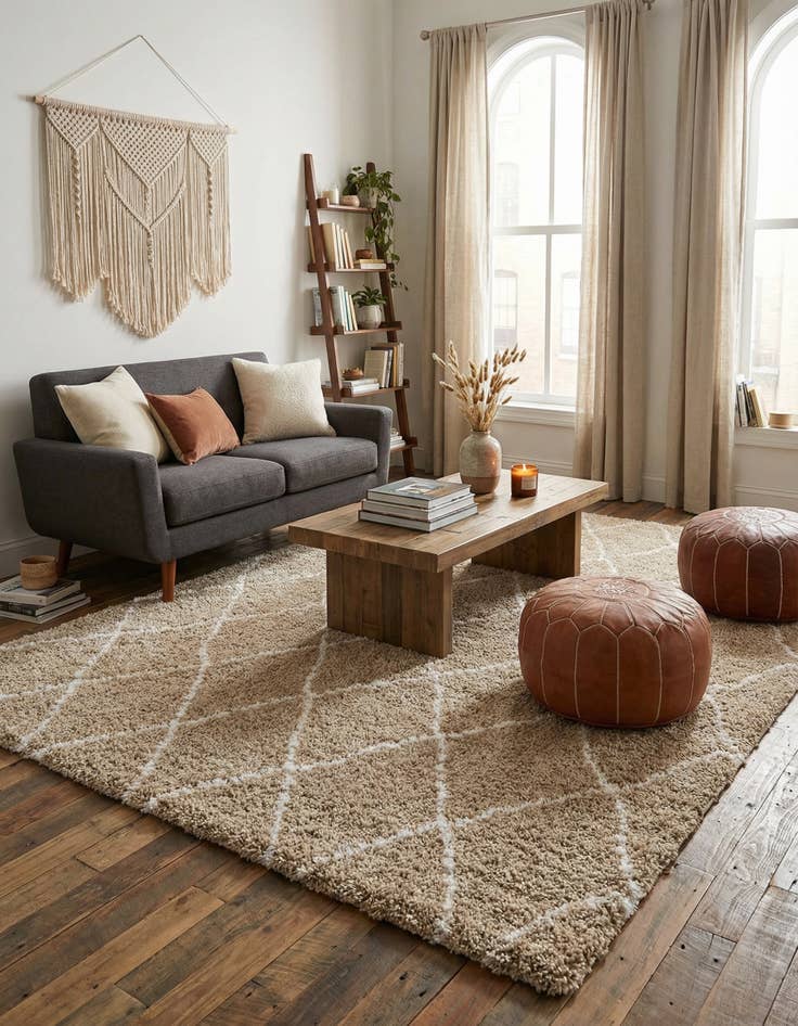 Detail image of 8' x 10' Marrakesh Shag Rug