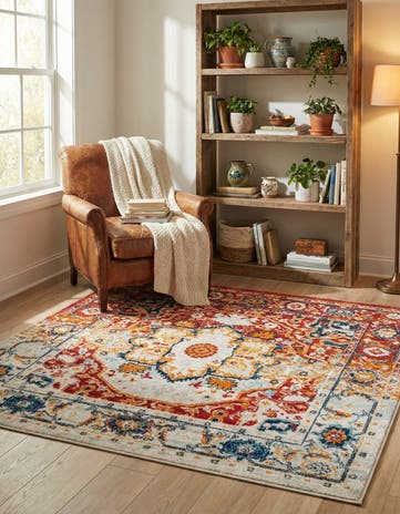 5' 3 x 5' 3 Madeline Vintage Square Rug