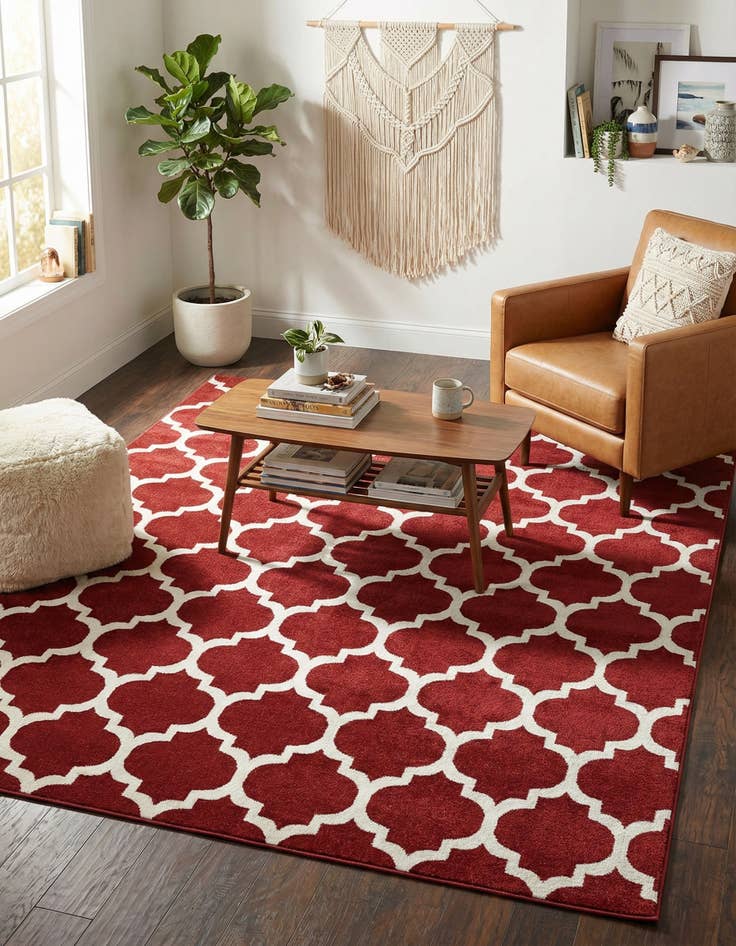 Detail image of 7' 10 x 10' Lattice Rug