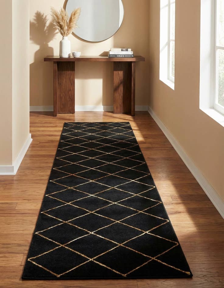 Detail image of 2' 7 x 12' Vogue Geo Runner Rug