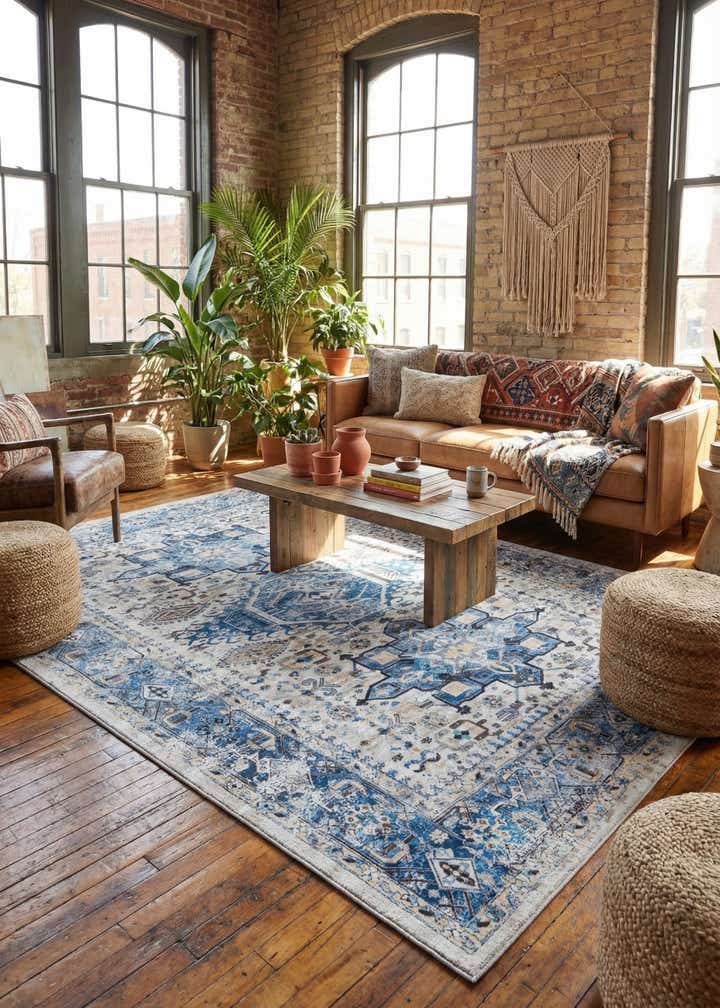 7' 10 x 10' Washable Yara Rug