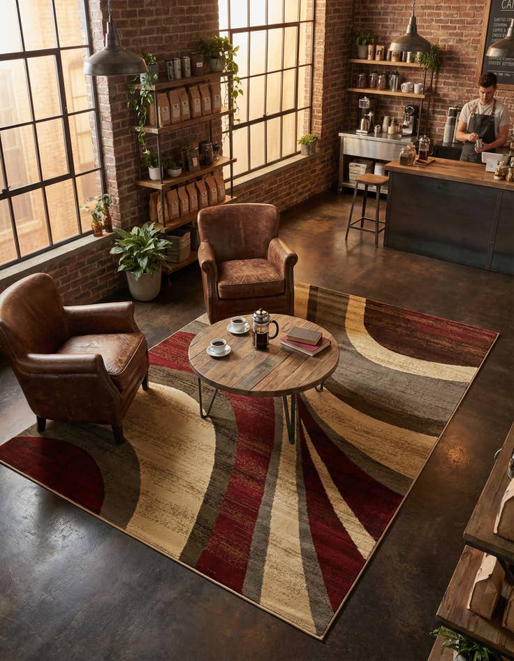 Detail image of 6' x 9' Coffee Shop Rug