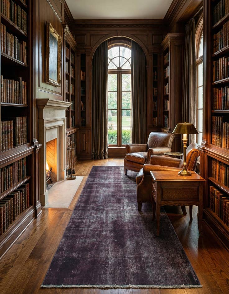 Detail image of 4' 6 x 7' 8 Hand Knotted Ultra Vintage Persian Wool Runner Rug