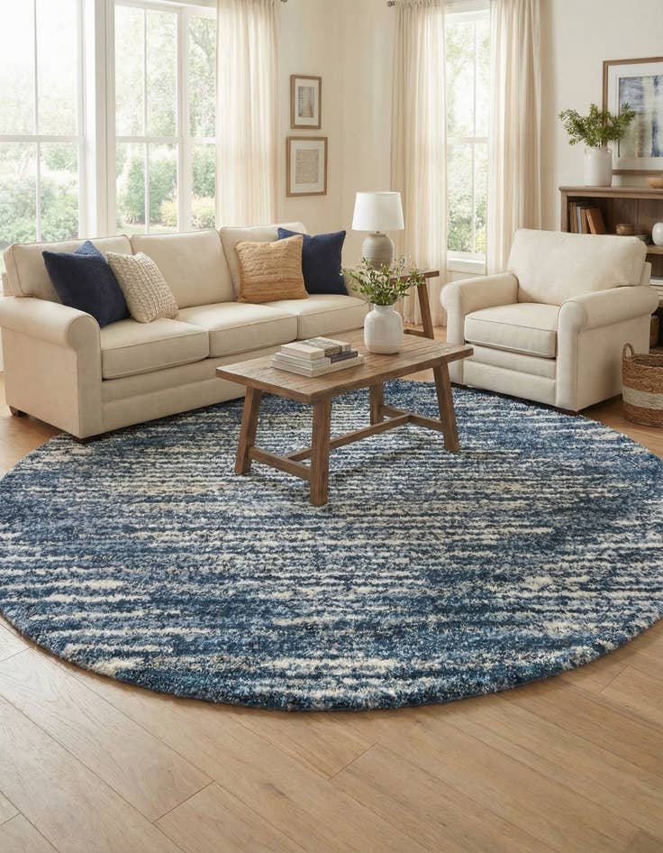 Detail image of 10' x 10' Serenity Shag Round Rug