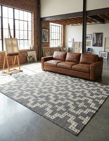 9' x 12' Hand Woven Kilim Wool Rug