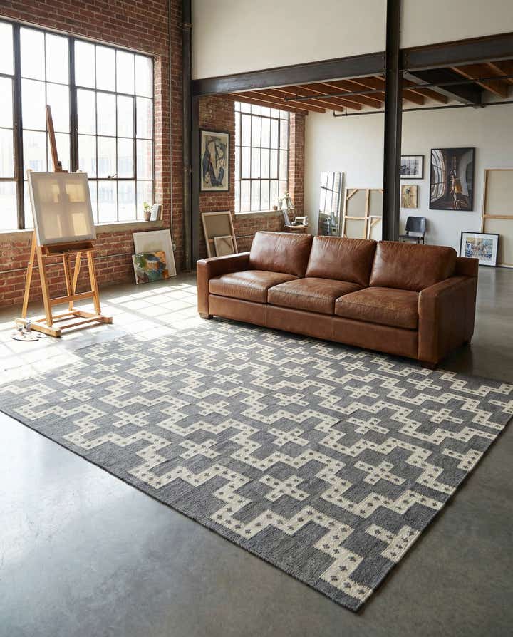 9' x 12' Hand Woven Kilim Wool Rug