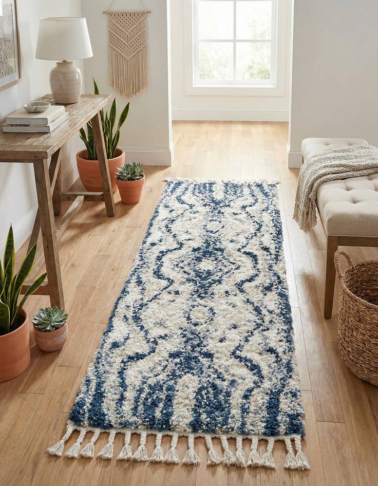 Detail image of 2' 2 x 6' Athena Shag Runner Rug