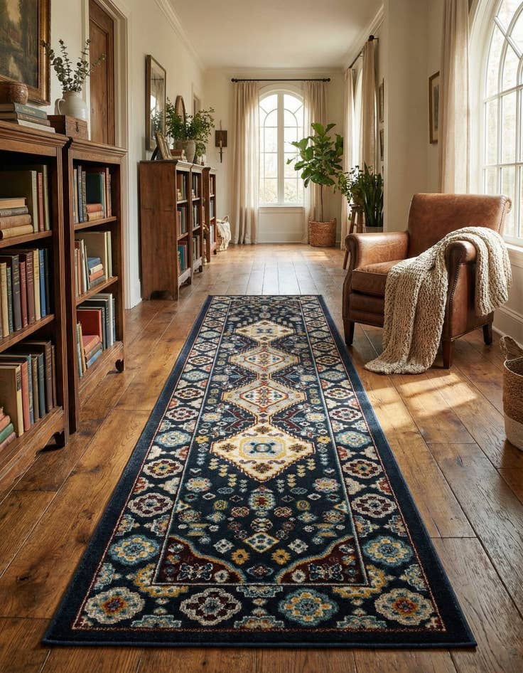 Detail image of 2' x 8' Kamala Washable Runner Rug