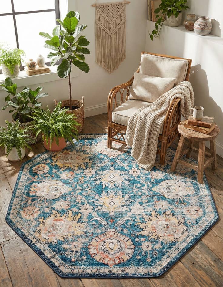 Detail image of 5' x 5' Lola Octagon Rug