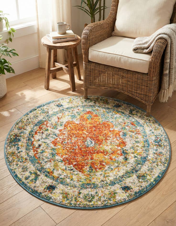 Detail image of 3' 3 x 3' 3 Veneto Round Rug