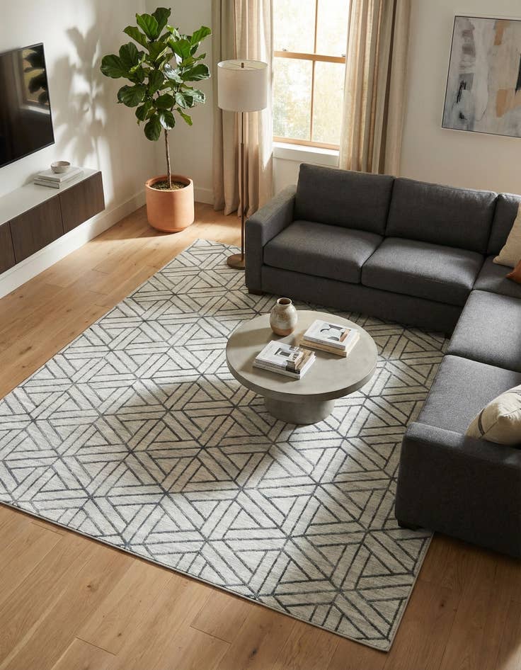 Detail image of 9' x 12' 2 Lattice Trellis Rug