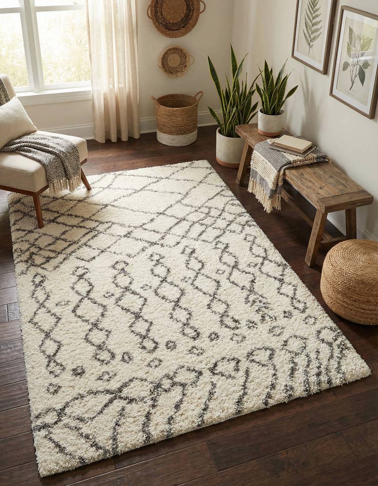 Detail image of 4' x 6' Moroccan Shag Rug