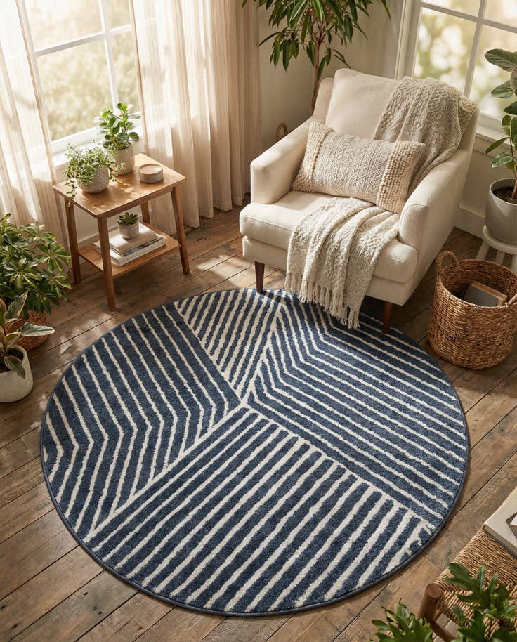 Detail image of 5' x 5' Oslo Round Rug