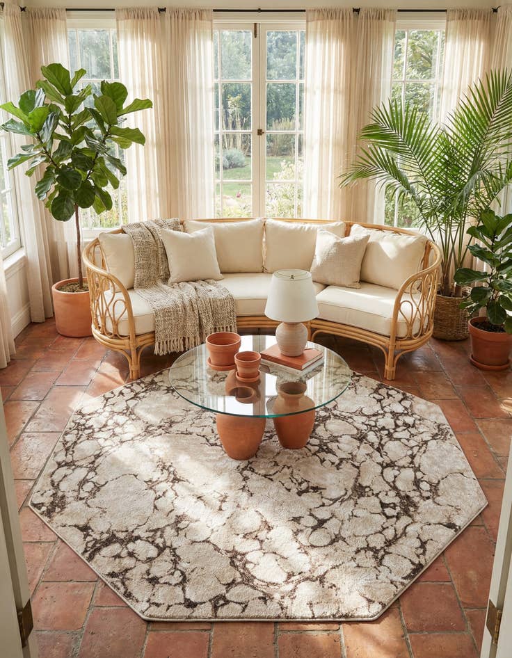 Detail image of 7' x 7' Oasis Octagon Rug