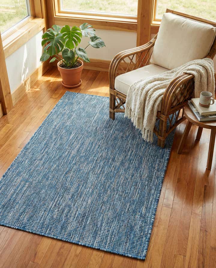 3' x 5' 3 Easy-Clean Solid Indoor / Outdoor Rug