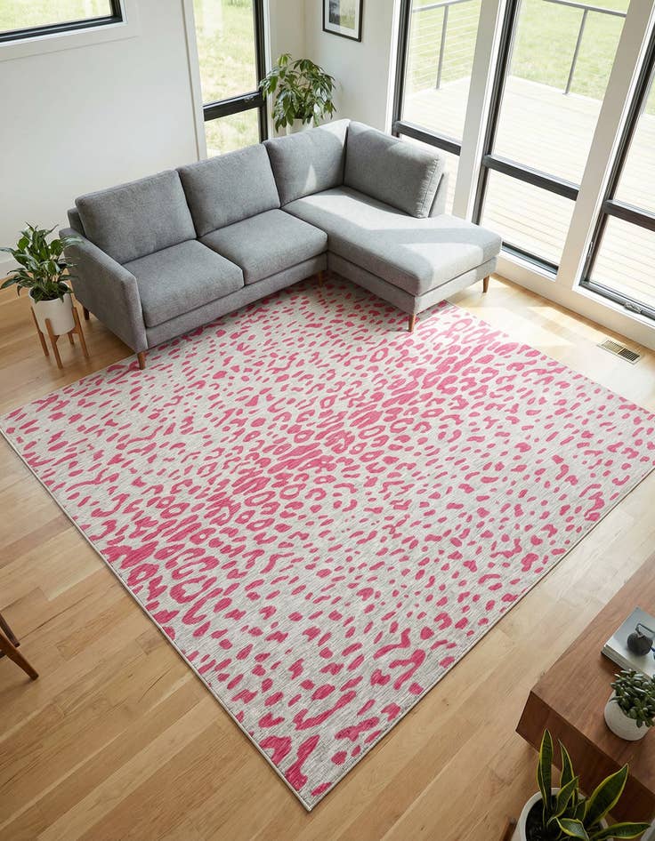 Detail image of 10' x 10'  Washable Safari Indoor / Outdoor Square Rug