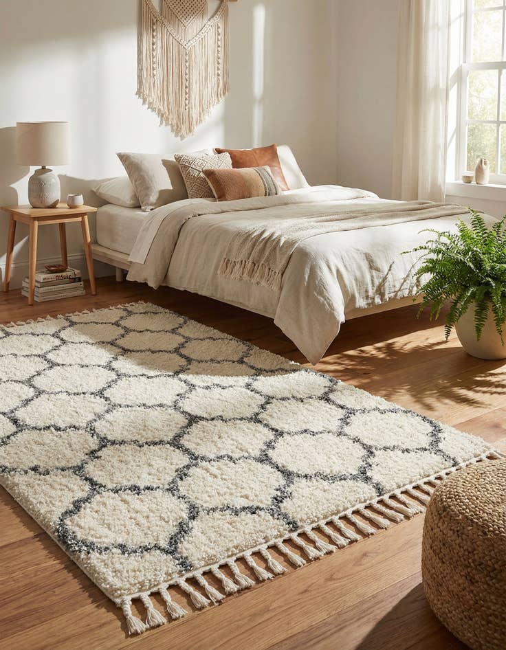 Detail image of 5' x 8' Athena Shag Rug