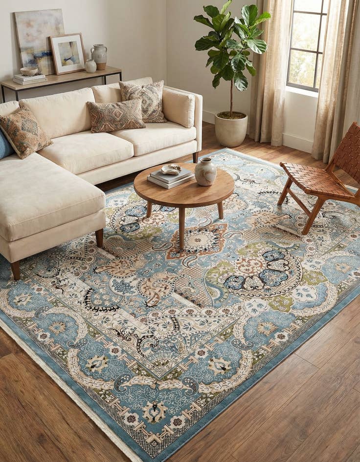 Detail image of 10' x 13' Nain Design Rug