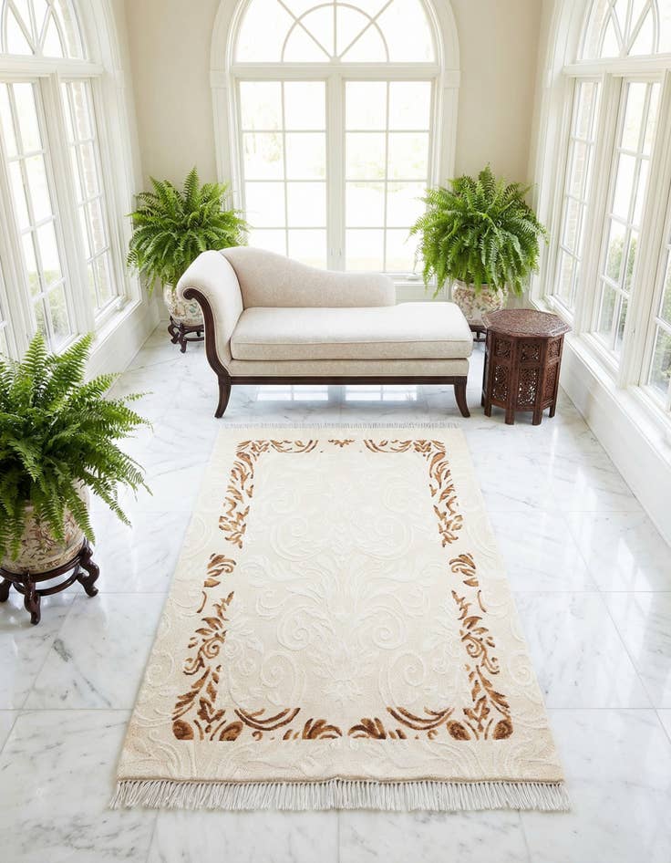 Detail image of 3' 1 x 5' Hand Knotted Darya Wool Rug