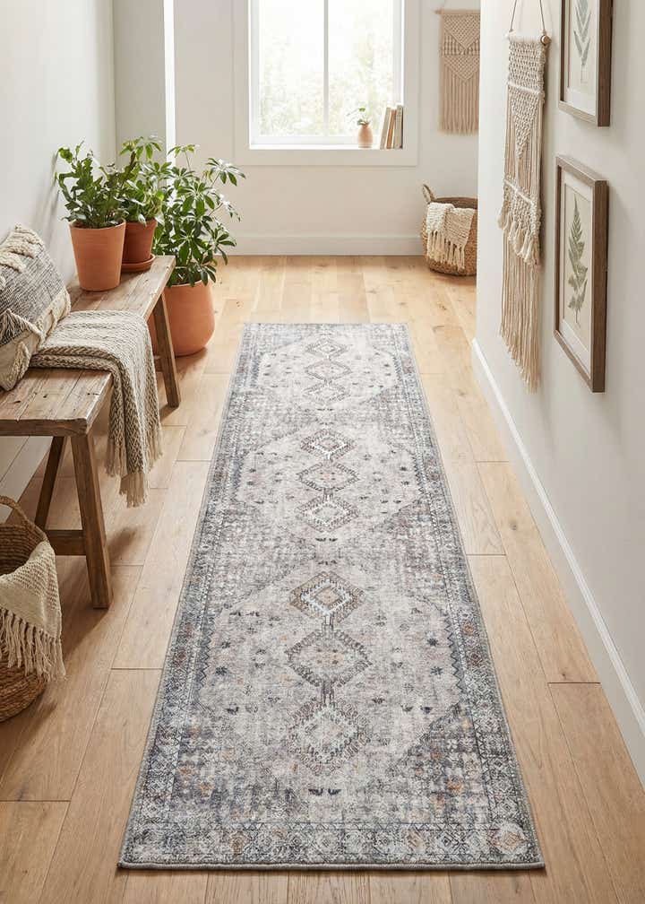 2' x 8' Washable Yara Runner Rug