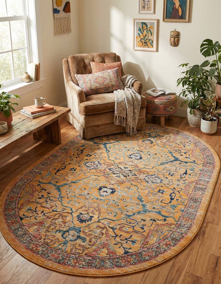 Detail image of 5' 3 x 8' Lola Oval Rug