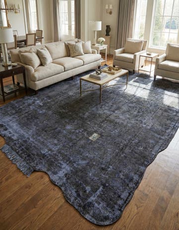 8' 8 x 12' Hand Knotted Ultra Vintage Persian Wool Rug