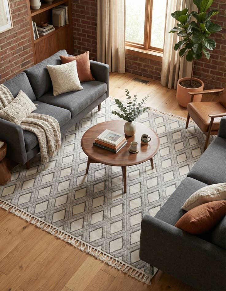 Detail image of 9' 10 x 9' 10 Arlo Square Rug