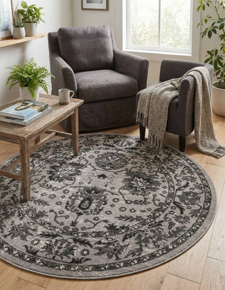 Detail image of 5' 3 x 5' 3 Lucerne Round Rug