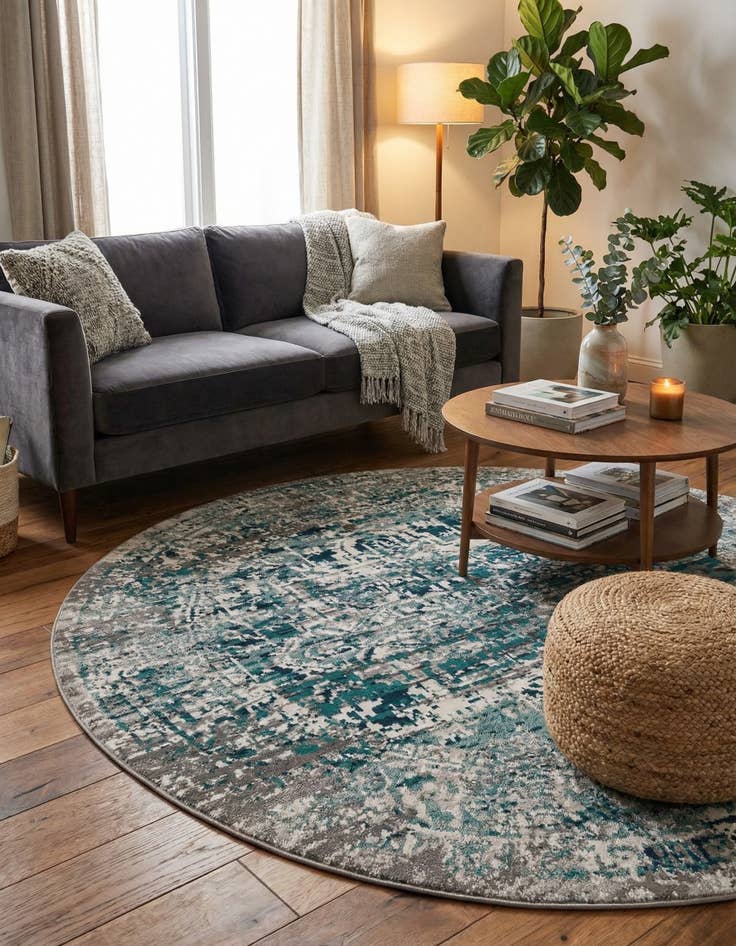 Detail image of 7' 10 x 7' 10 Aarhus Round Rug