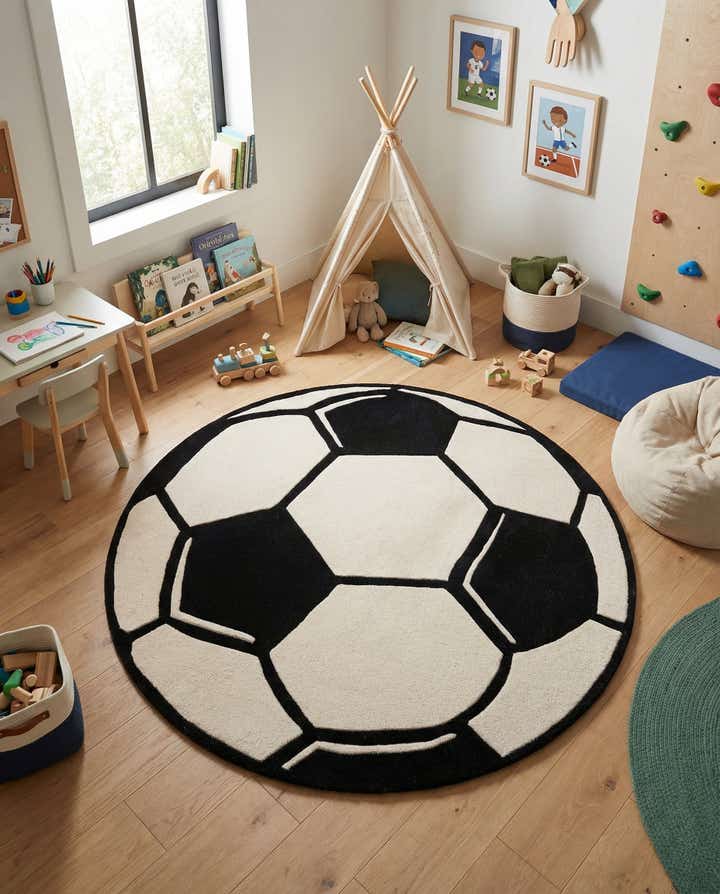 5' 1 x 5' 1 Playtime Kids Wool Freeform Rug