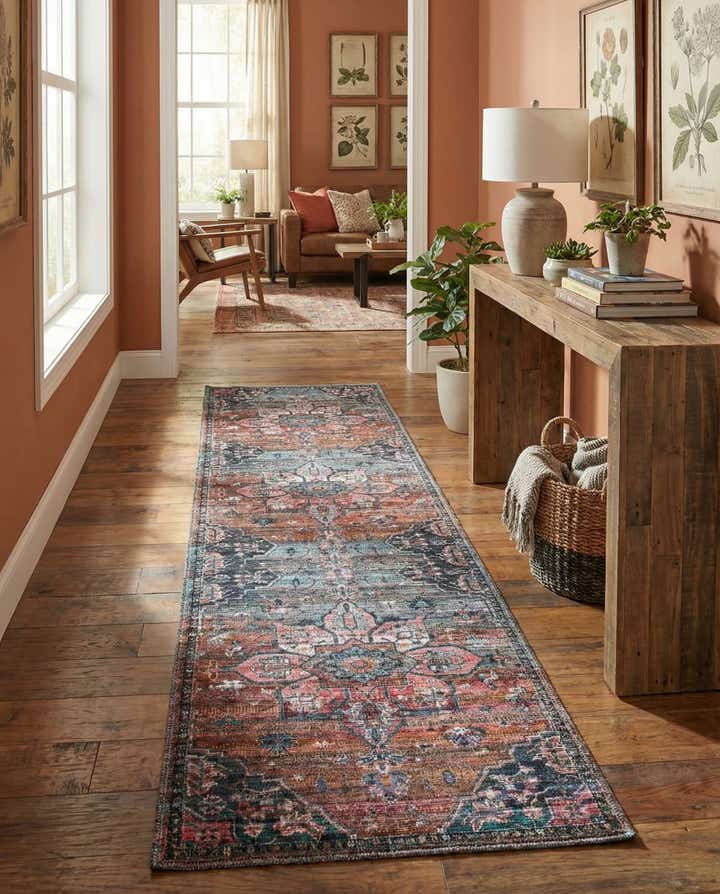 2' x 10' Washable Nostalgia Runner Rug