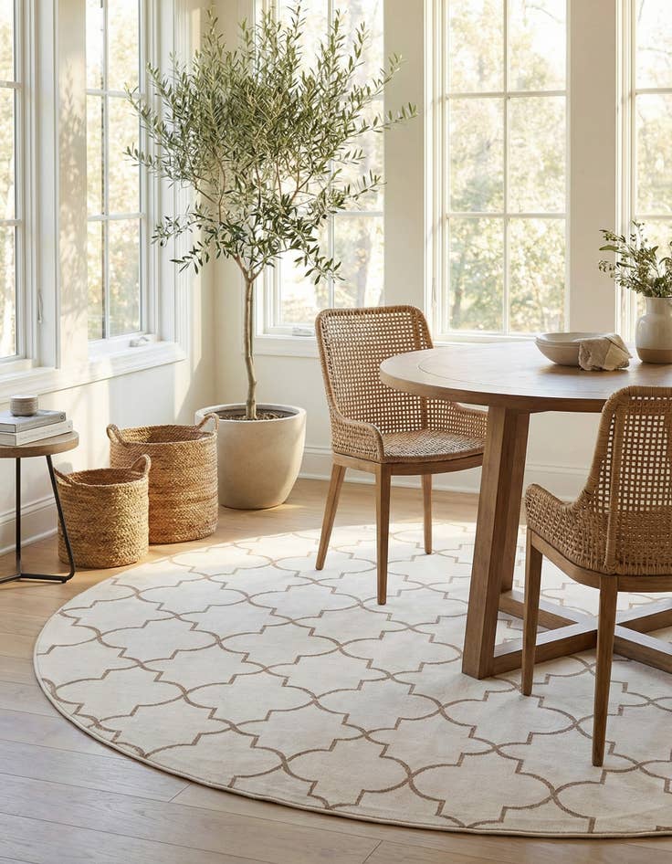 Detail image of Jill Zarin 7' 10 x 7' 10 Uptown Lincoln Center Round Rug