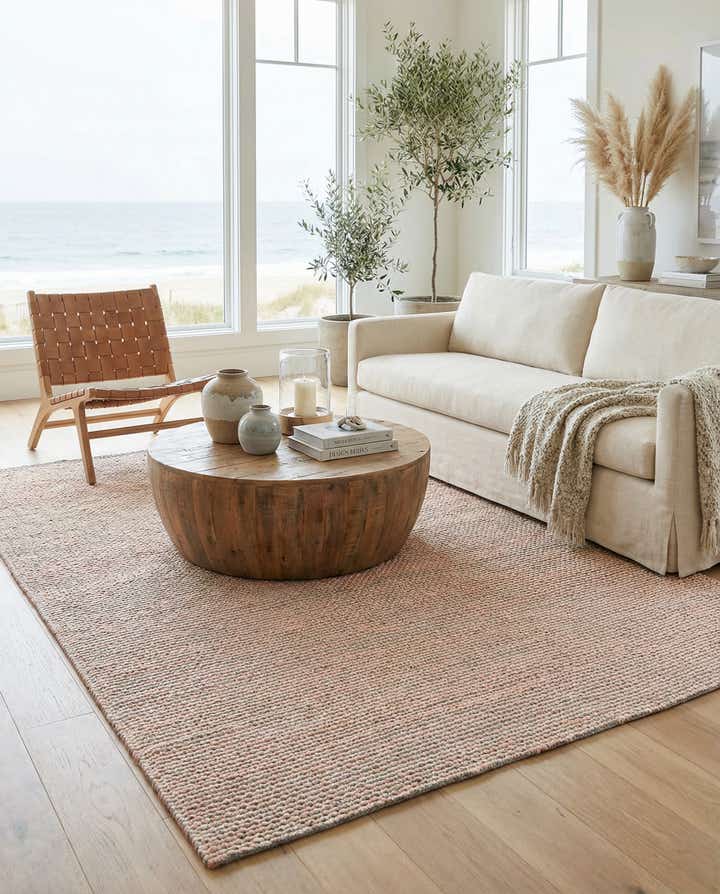 7' 10 x 10' Hand Woven Seaside Pearl Jute Rug