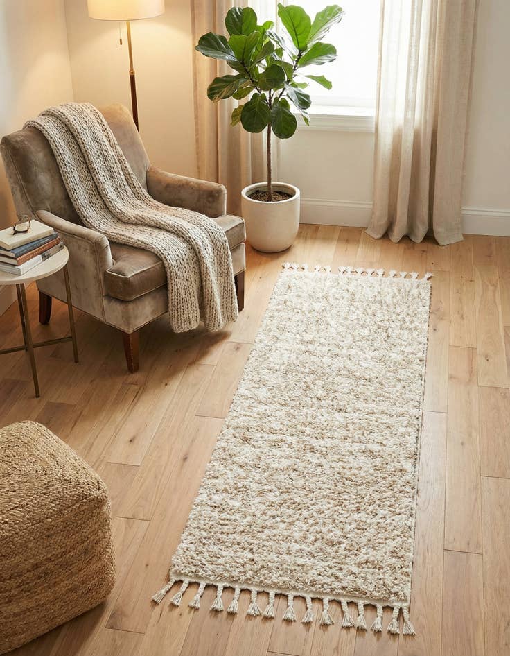 Detail image of 2' 2 x 6' Athena Shag Runner Rug