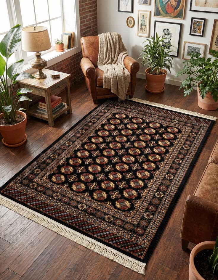 Detail image of  4' x 6' Bokhara Rug