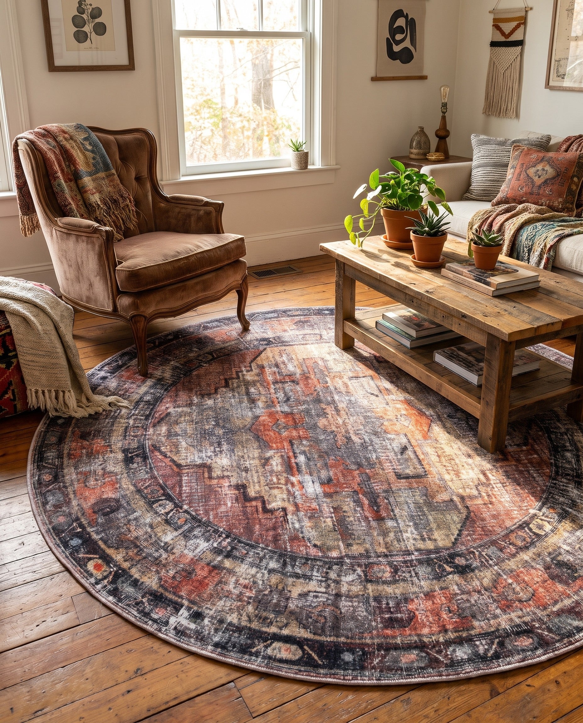 160cm x 160cm Maahru Round Rug