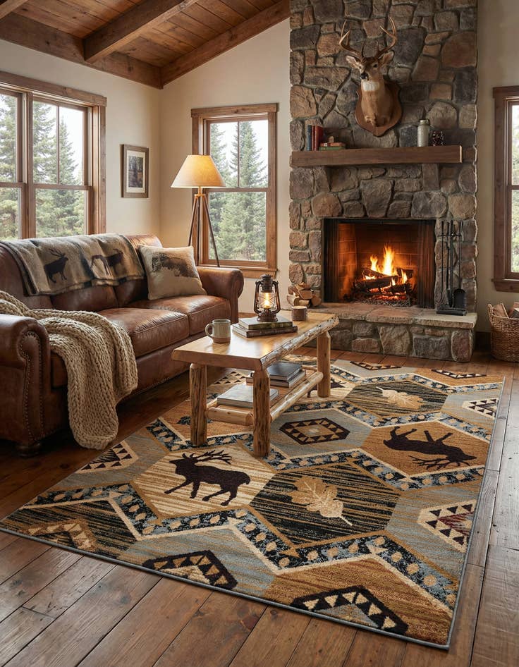 Detail image of 5' 3 x 8' Pioneer Rug