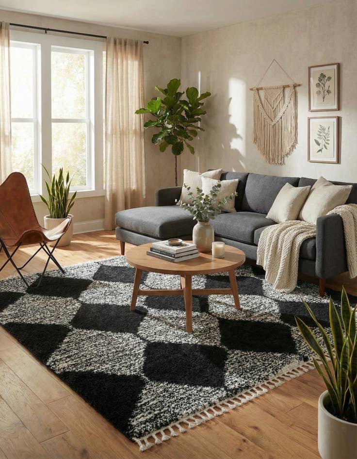 Detail image of  10' x 10' Serenity Shag Square Rug