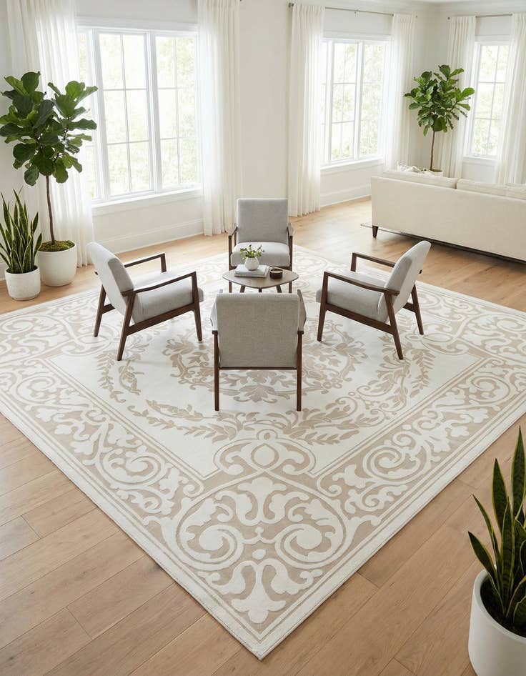 Detail image of 10' 8 x 10' 8 Hermitage Square Rug