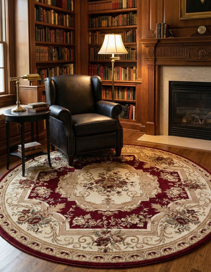 7' x 7' Chateau Round Rug