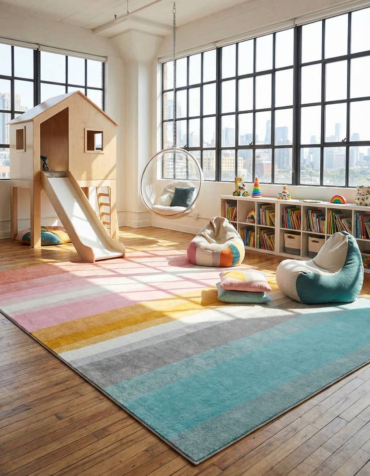 Detail image of 10' x 14' Whimsy Kids Rug