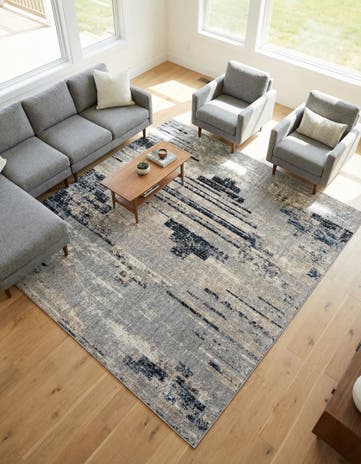 Gray Tucson Square Rug