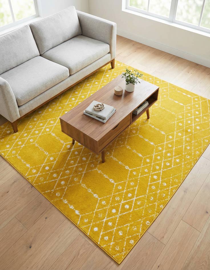 Detail image of 7' 10 x 7' 10 Paxon Trellis Square Rug