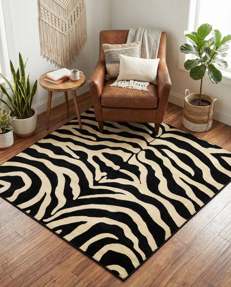 Detail image of 5' 3 x 5' 3 Savannah Square Rug