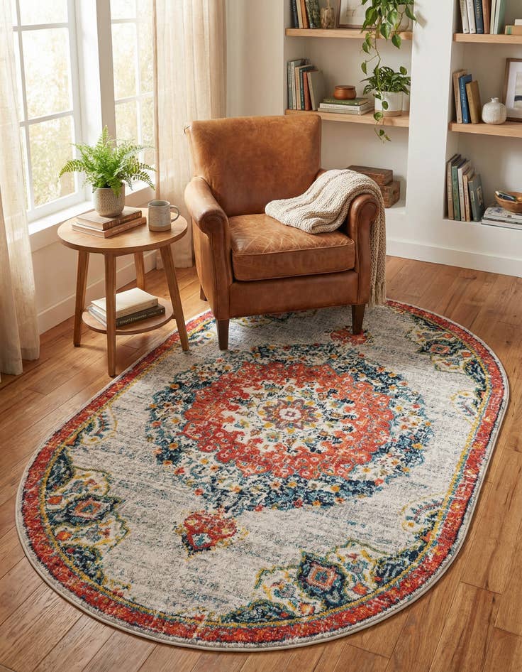 Detail image of 5' 3 x 8' Madeline Oval Rug